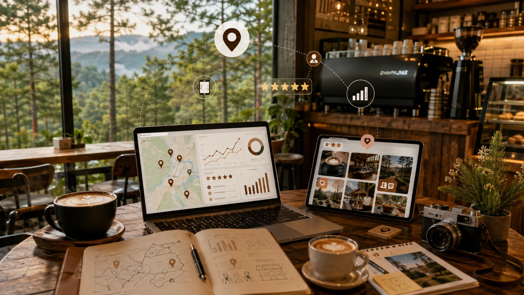 sEO quán cafe Măng Đen DOC Group