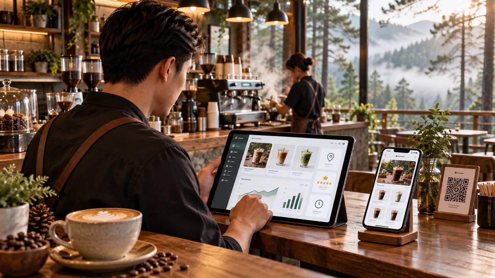 website quán cafe Măng Đen DOC Group