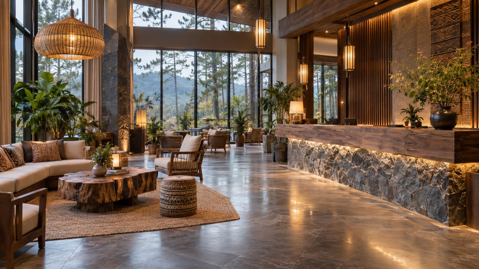 decor khách sạn Măng Đen DOC Group