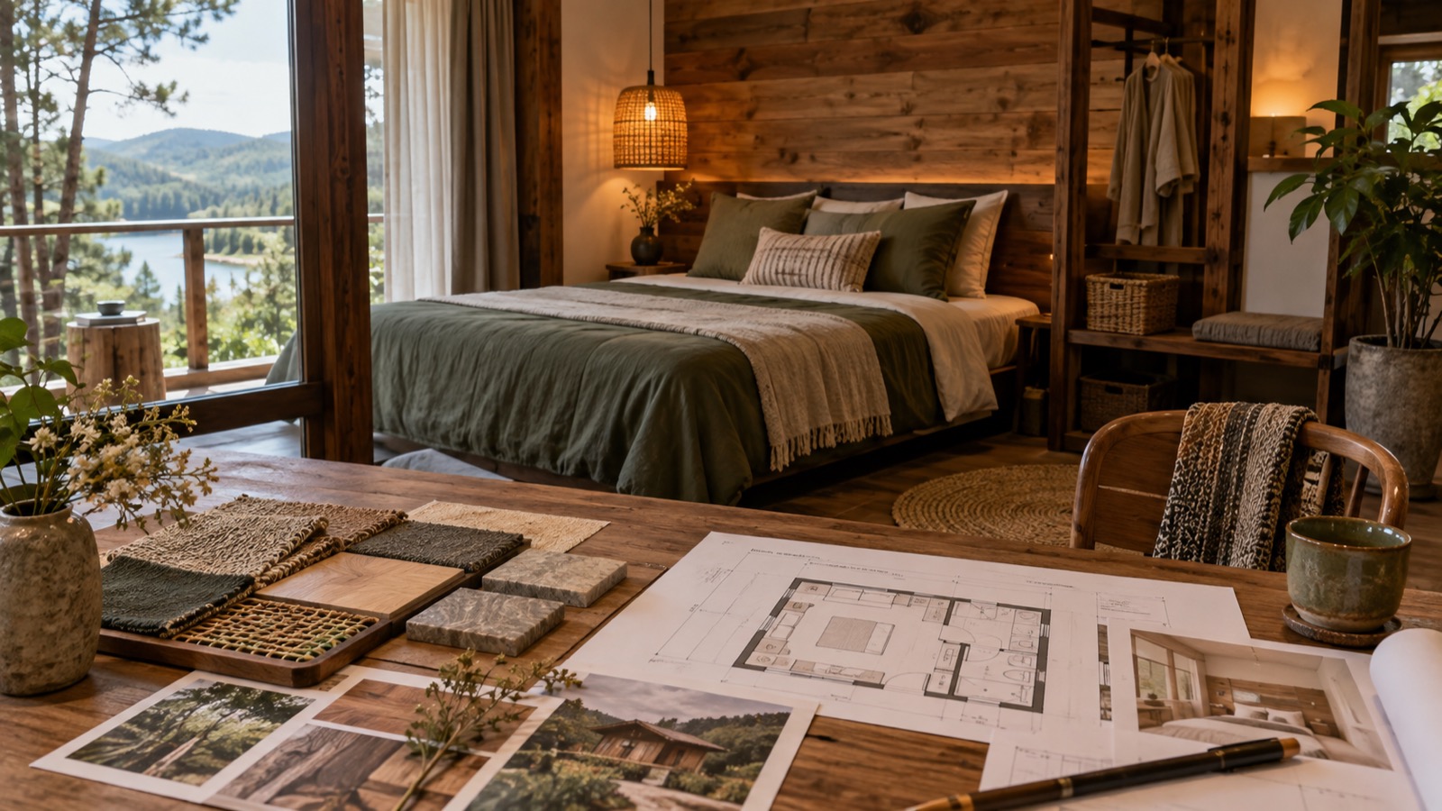 thiết kế nội thất homestay Măng Đen DOC Group