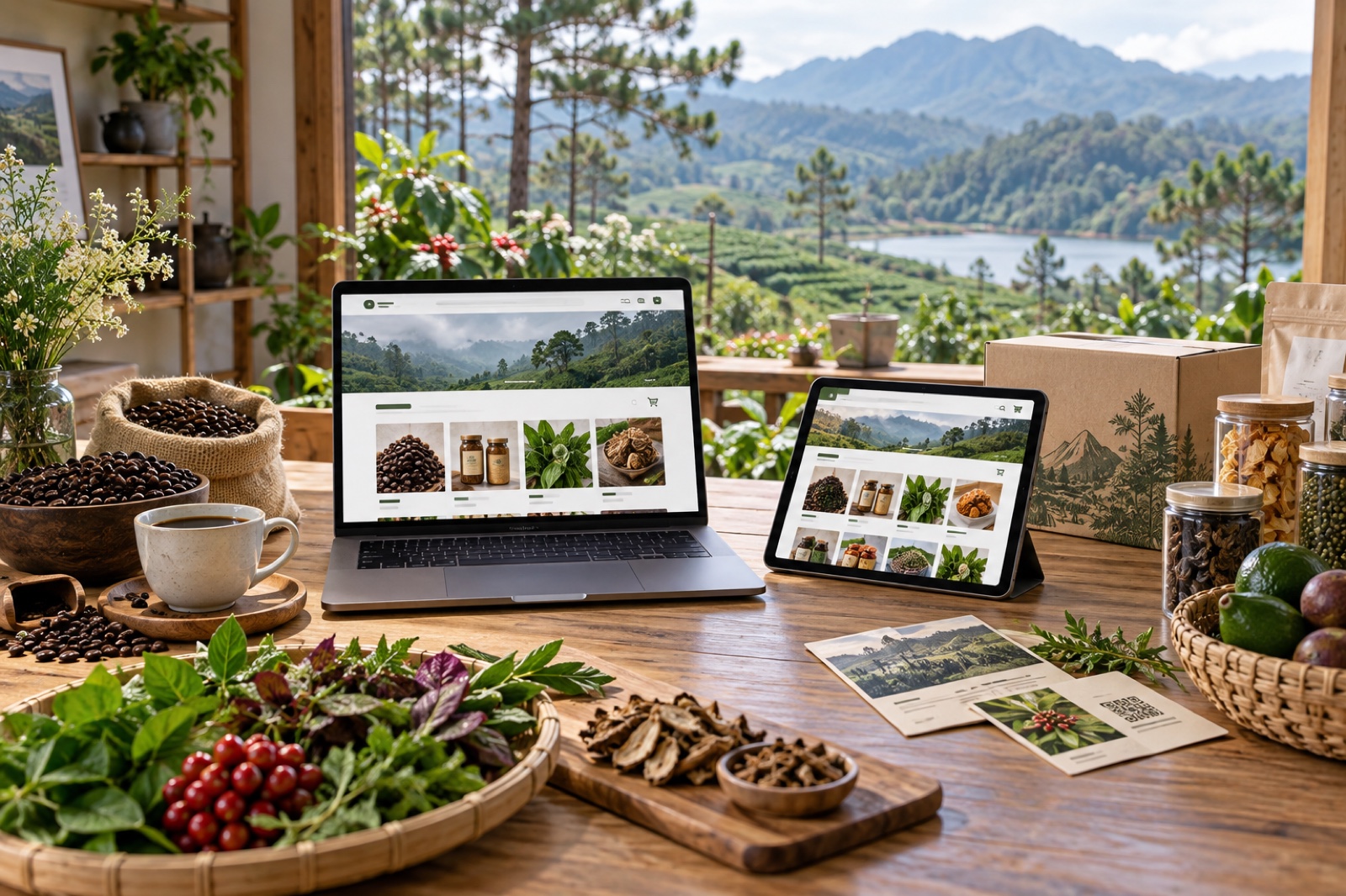 website nông sản Măng Đen DOC Group