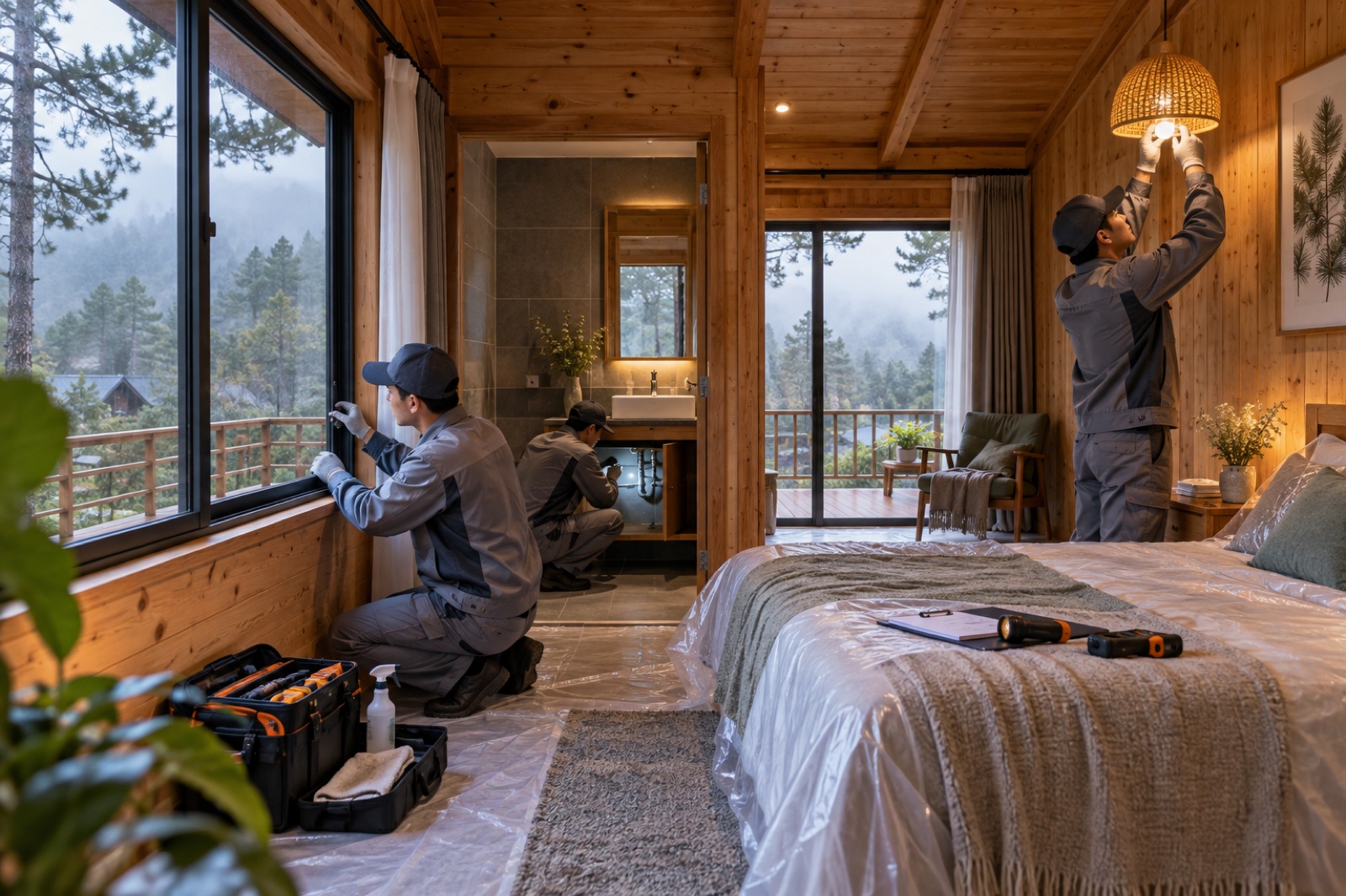 bảo trì homestay Măng Đen DOC Group