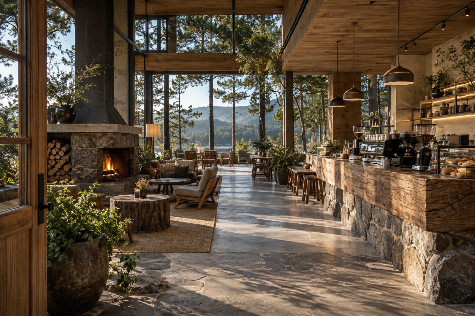 concept quán cafe Măng Đen DOC Group