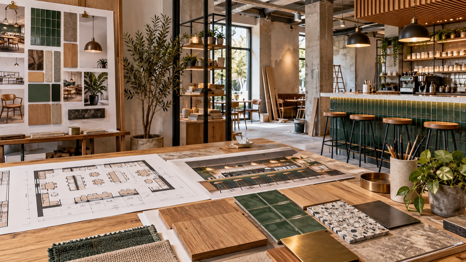 thiết kế nội thất quán cafe DOC Group