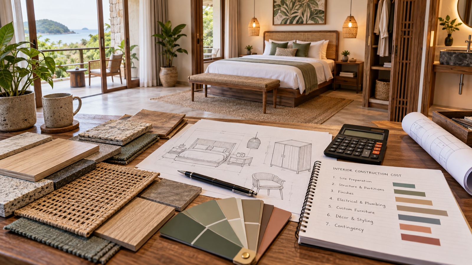 chi phí thi công nội thất homestay DOC Group