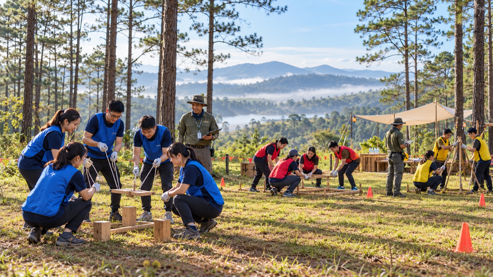tổ chức team building Măng Đen DOC Group